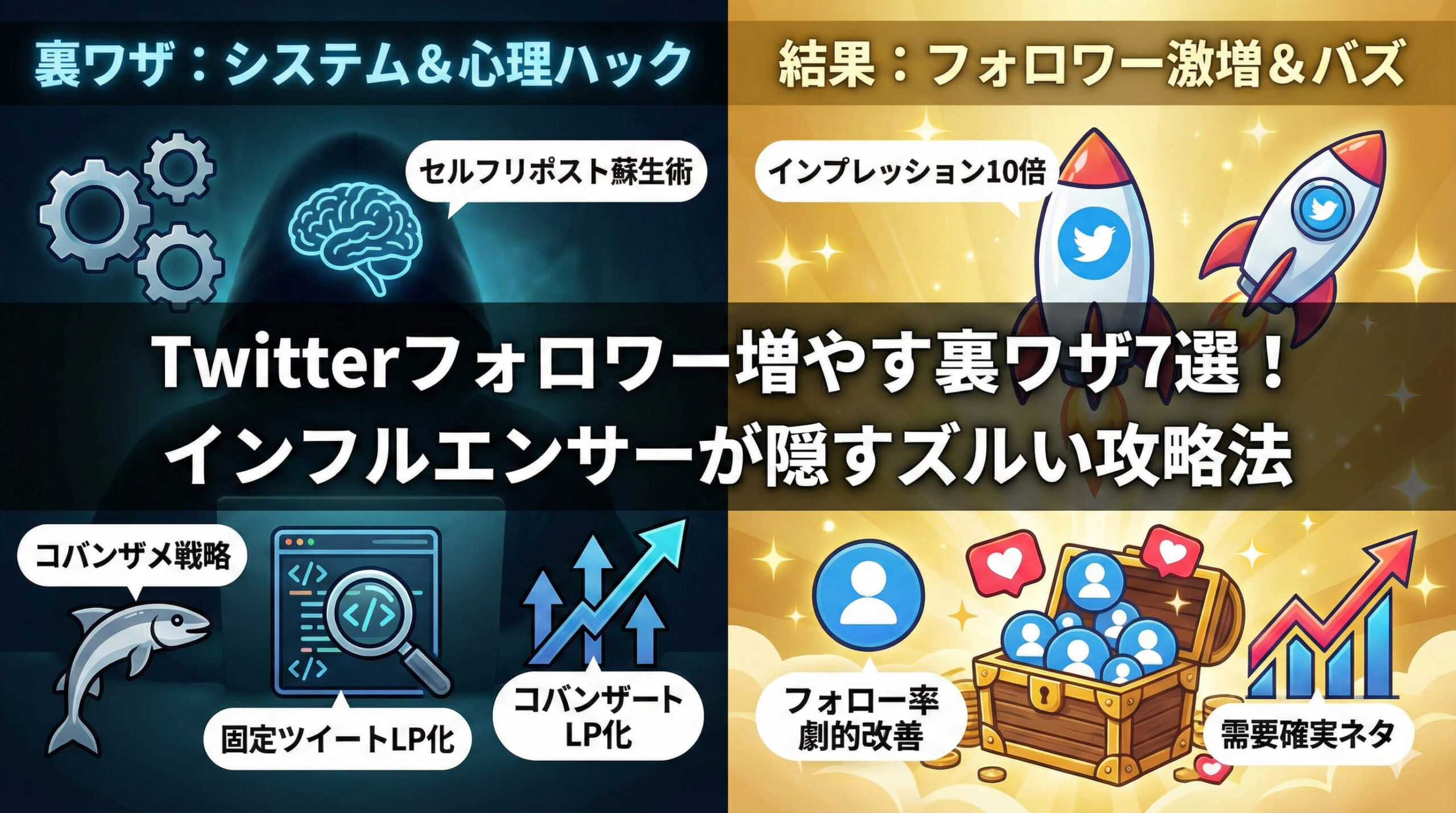 Twitterフォロワー増やし方の裏ワザ！悪用厳禁の爆伸びテクニック7選