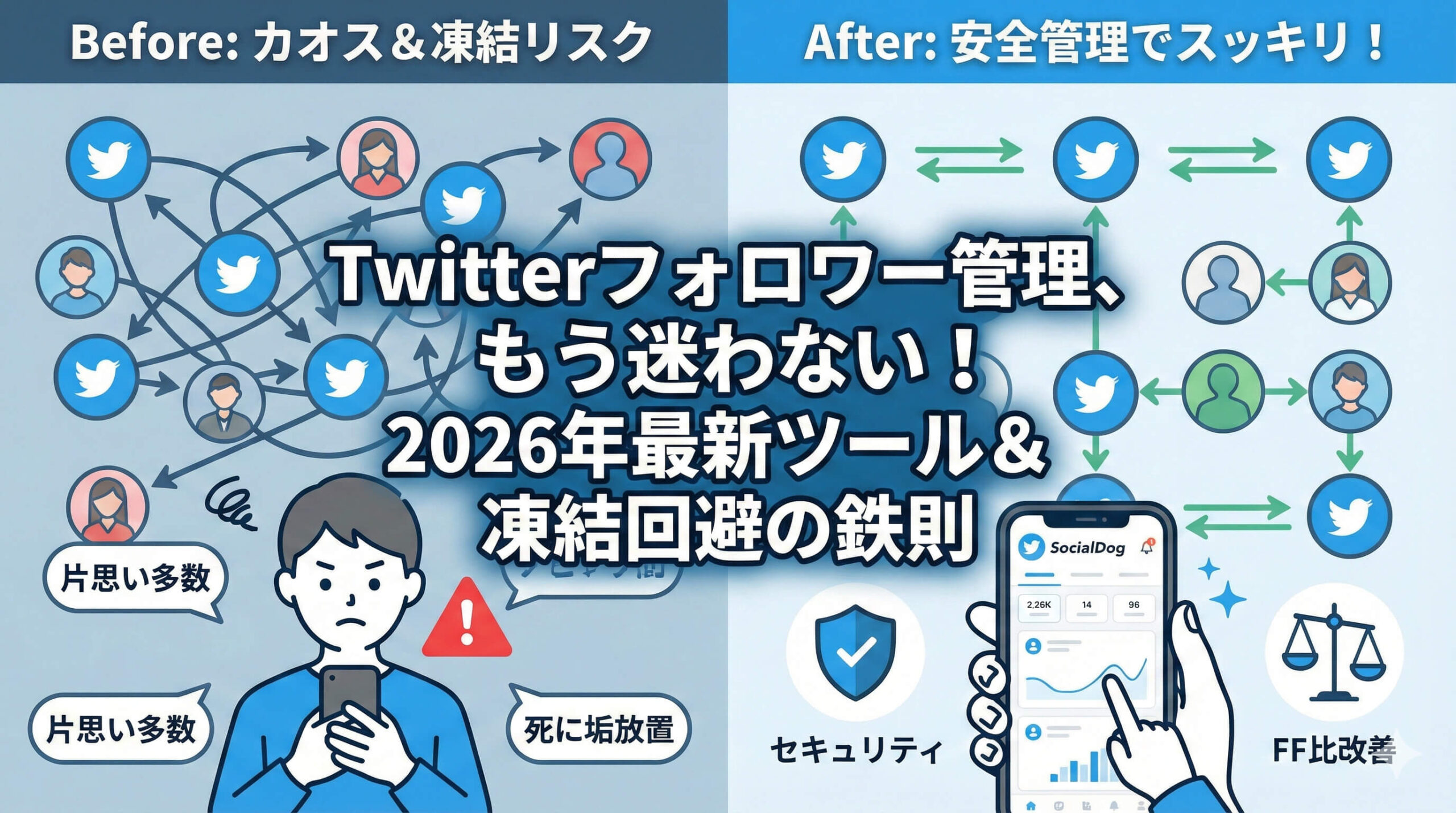 Twitterフォロワー管理の決定版!おすすめツール3選と凍結されない整理術【2026年最新】